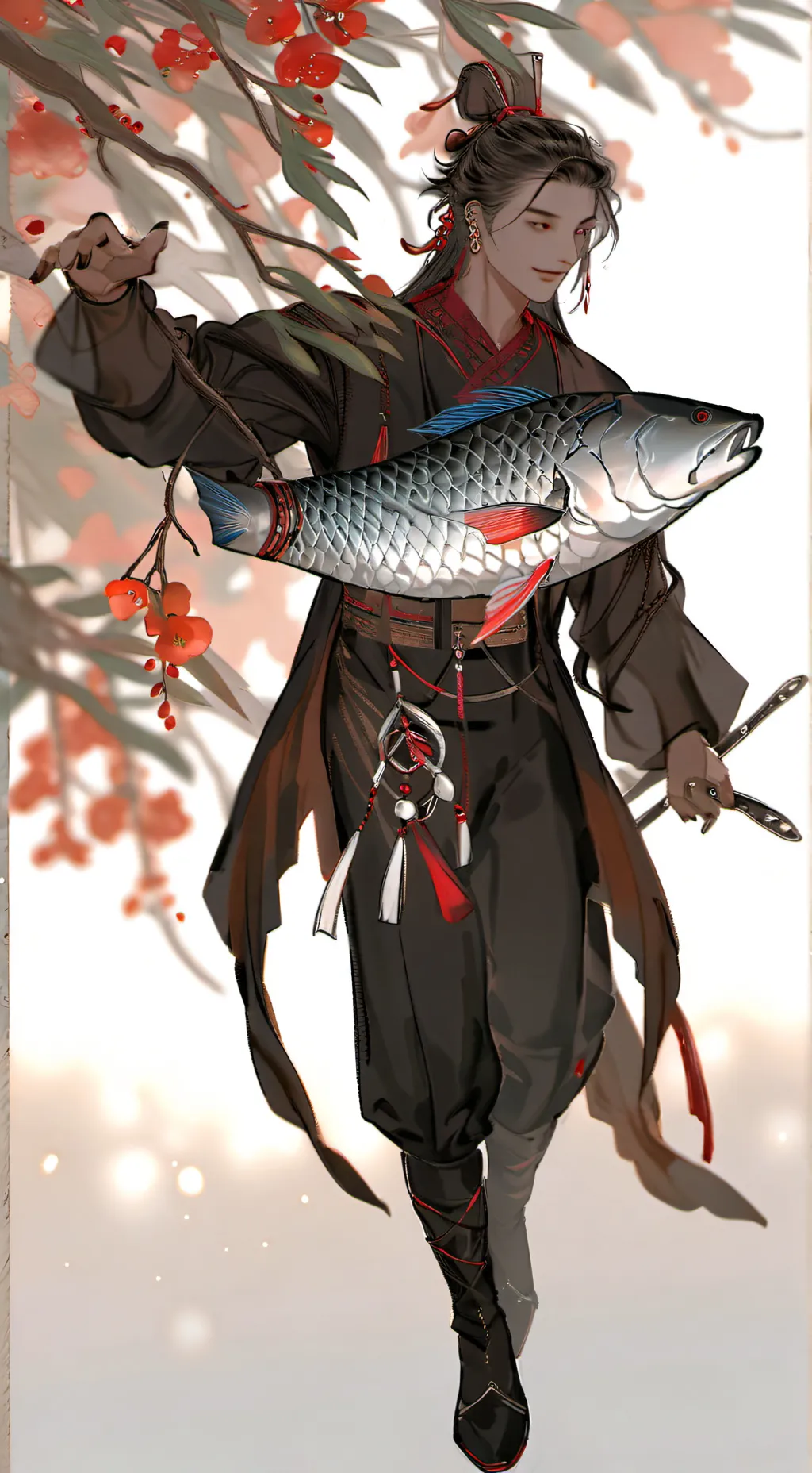 ai character: Azure background