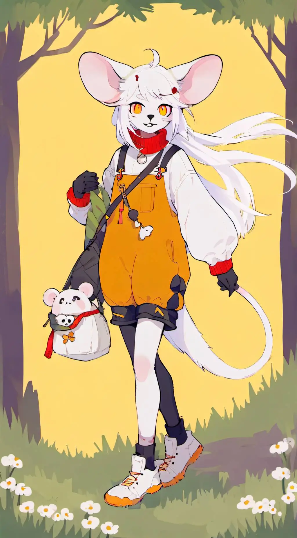 ai character: the heroic mouse background