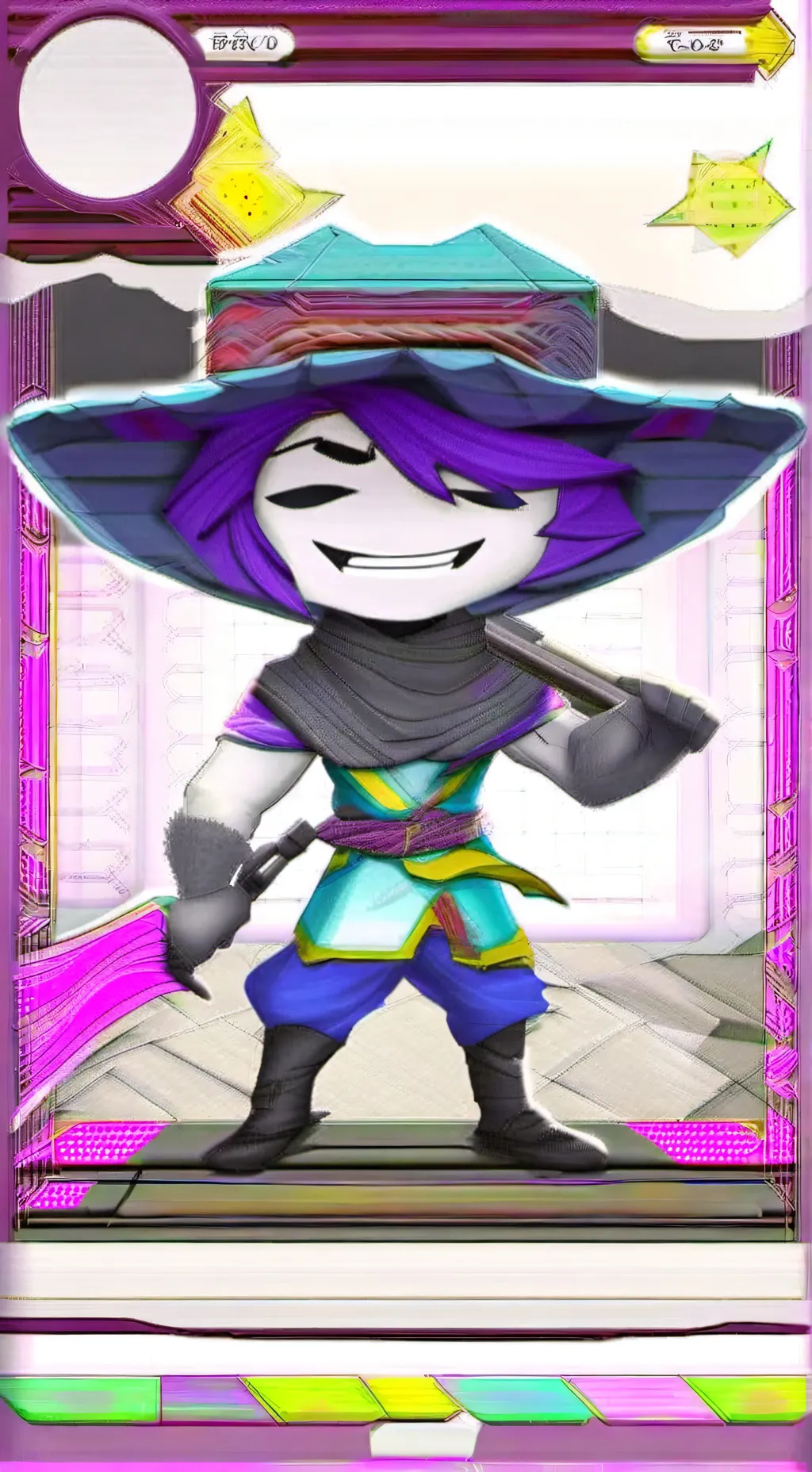 ai character: Uzi background