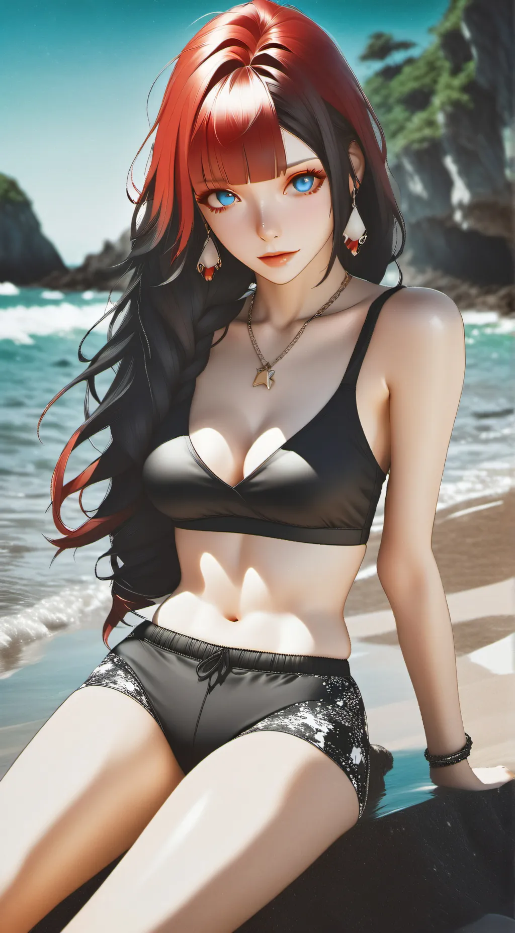 ai character: Scarlet background