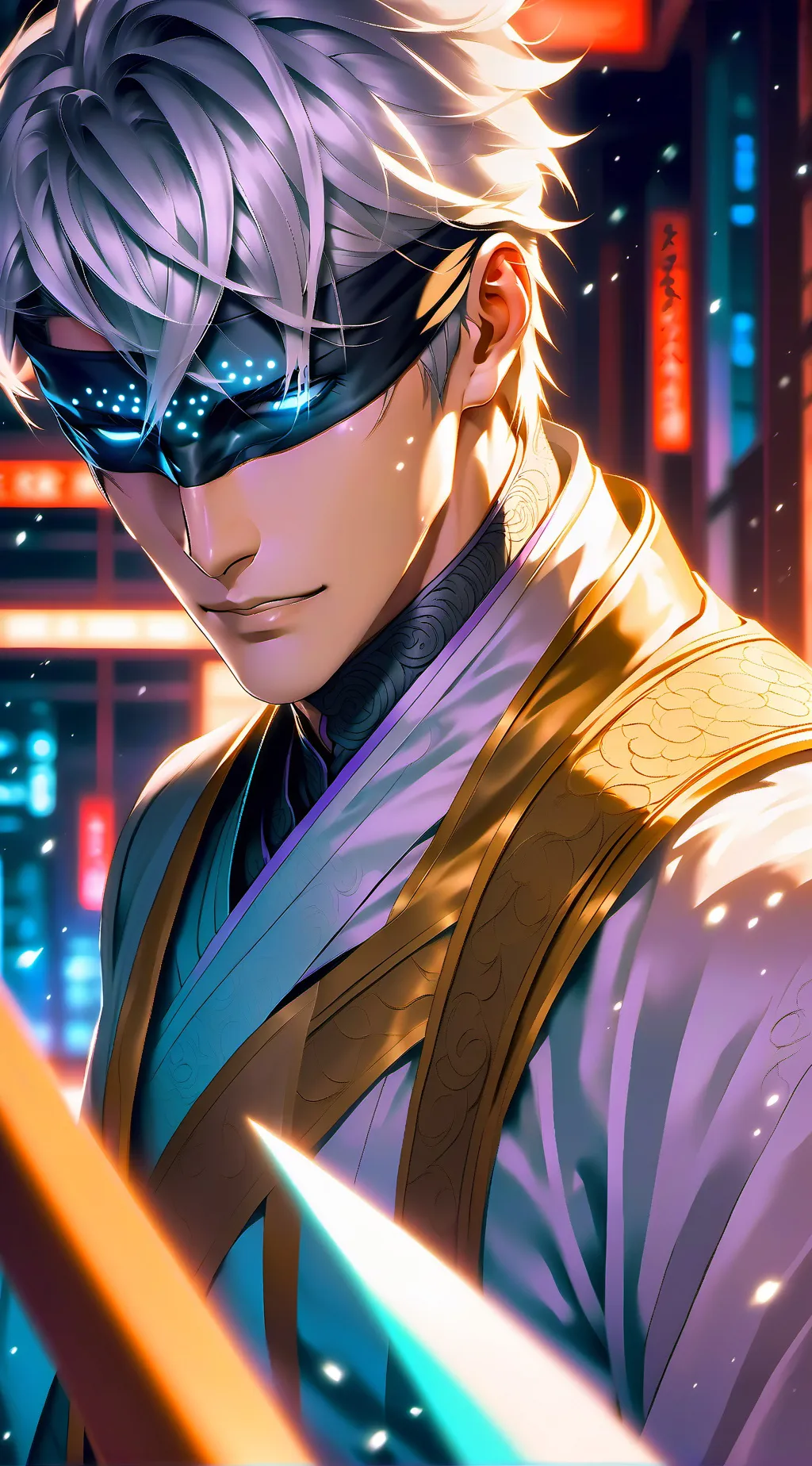 ai character: Satoru Gojo background