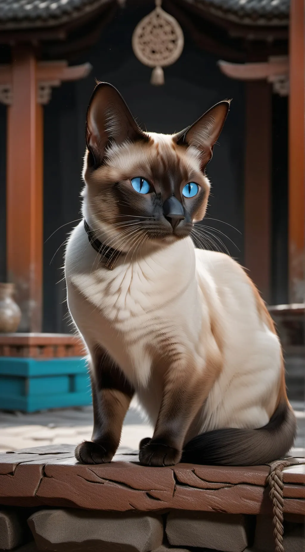 ai character: Aurora therapy cat background