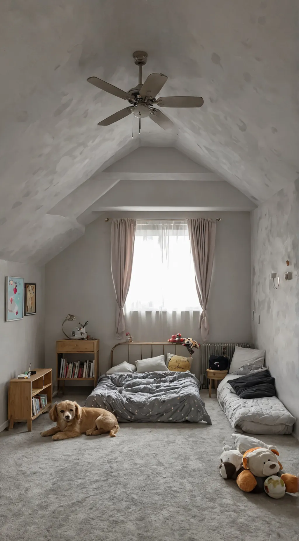 ai character: sleep ove background