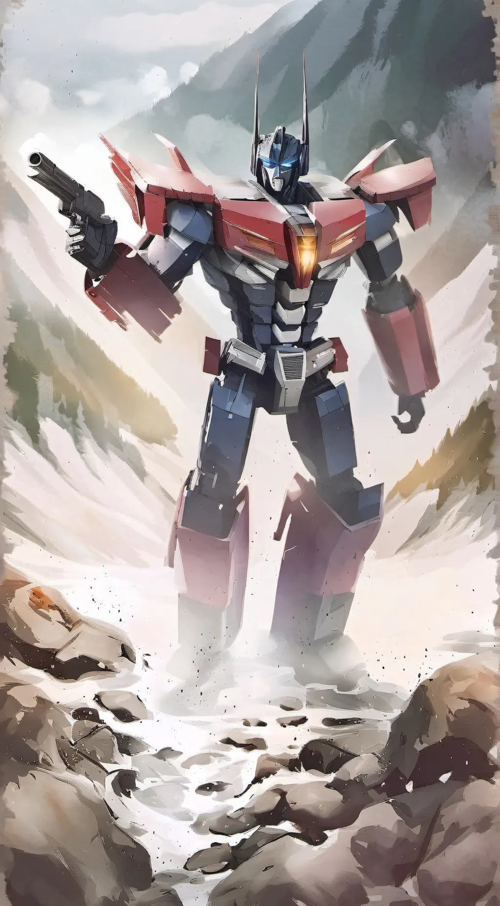 ai character: soundwave background