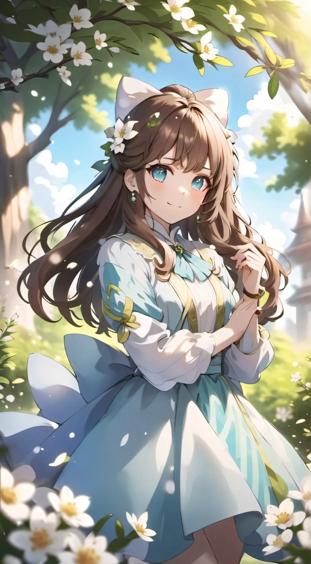 ai character: Ivy rose background