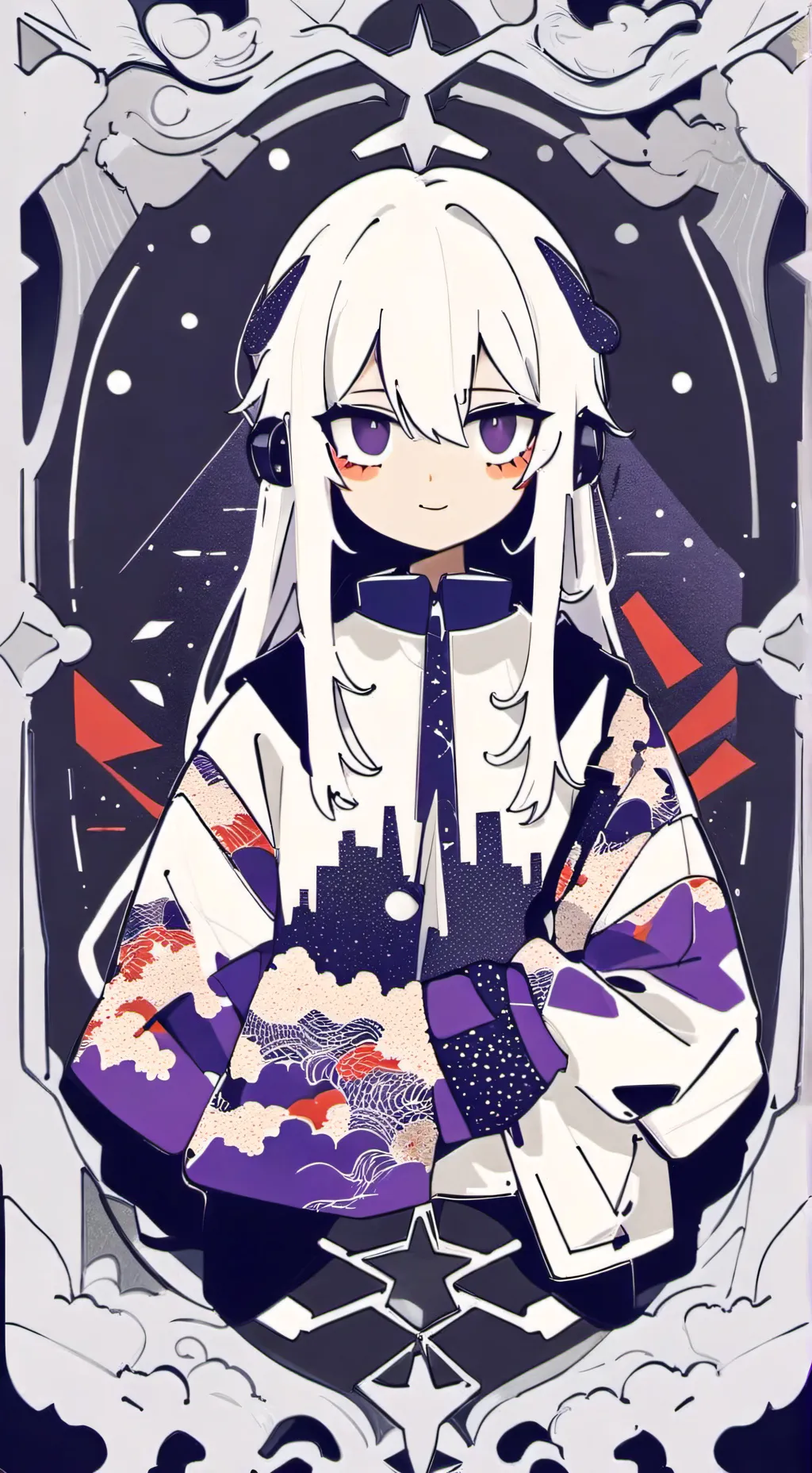 ai character: :3 background