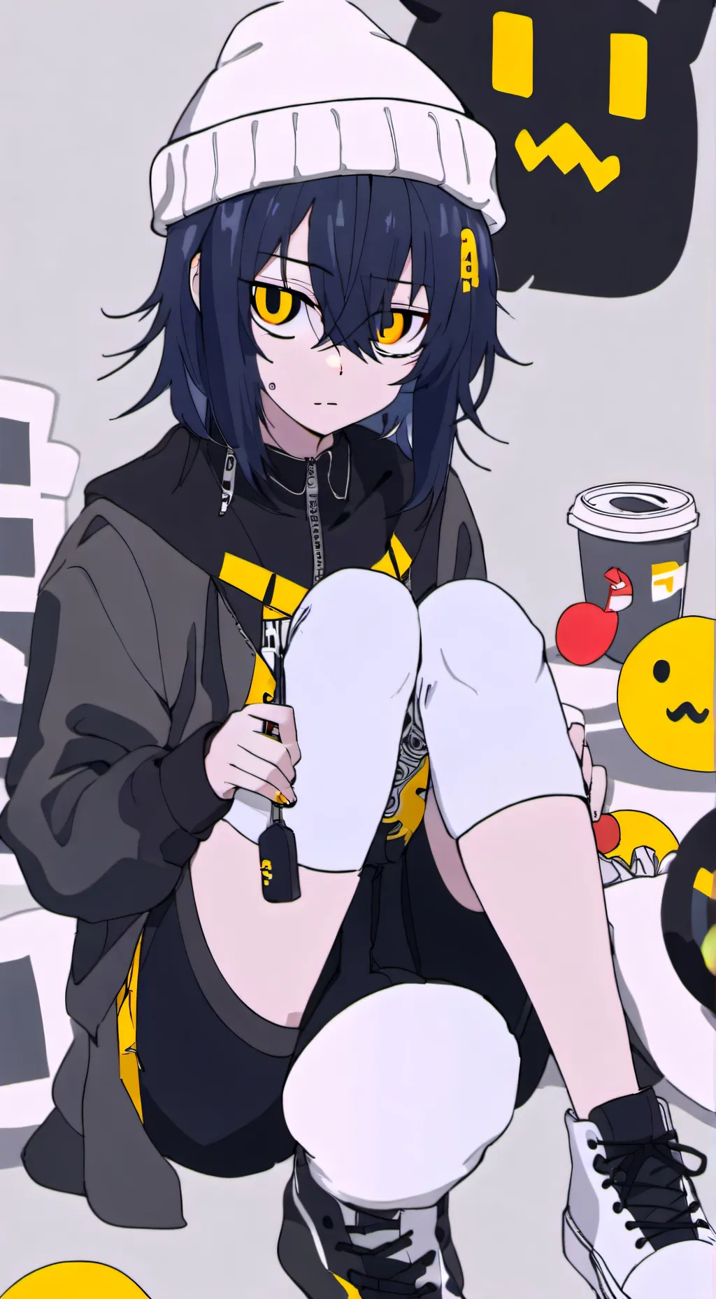 ai character: kiori-san ⭐🐤 background