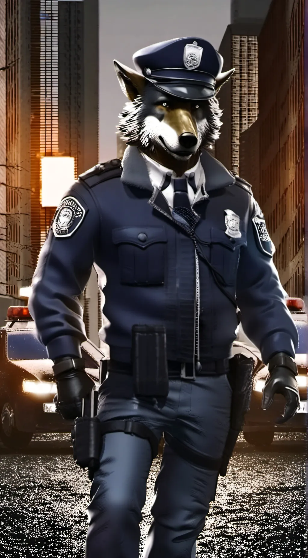 ai character: police officer background