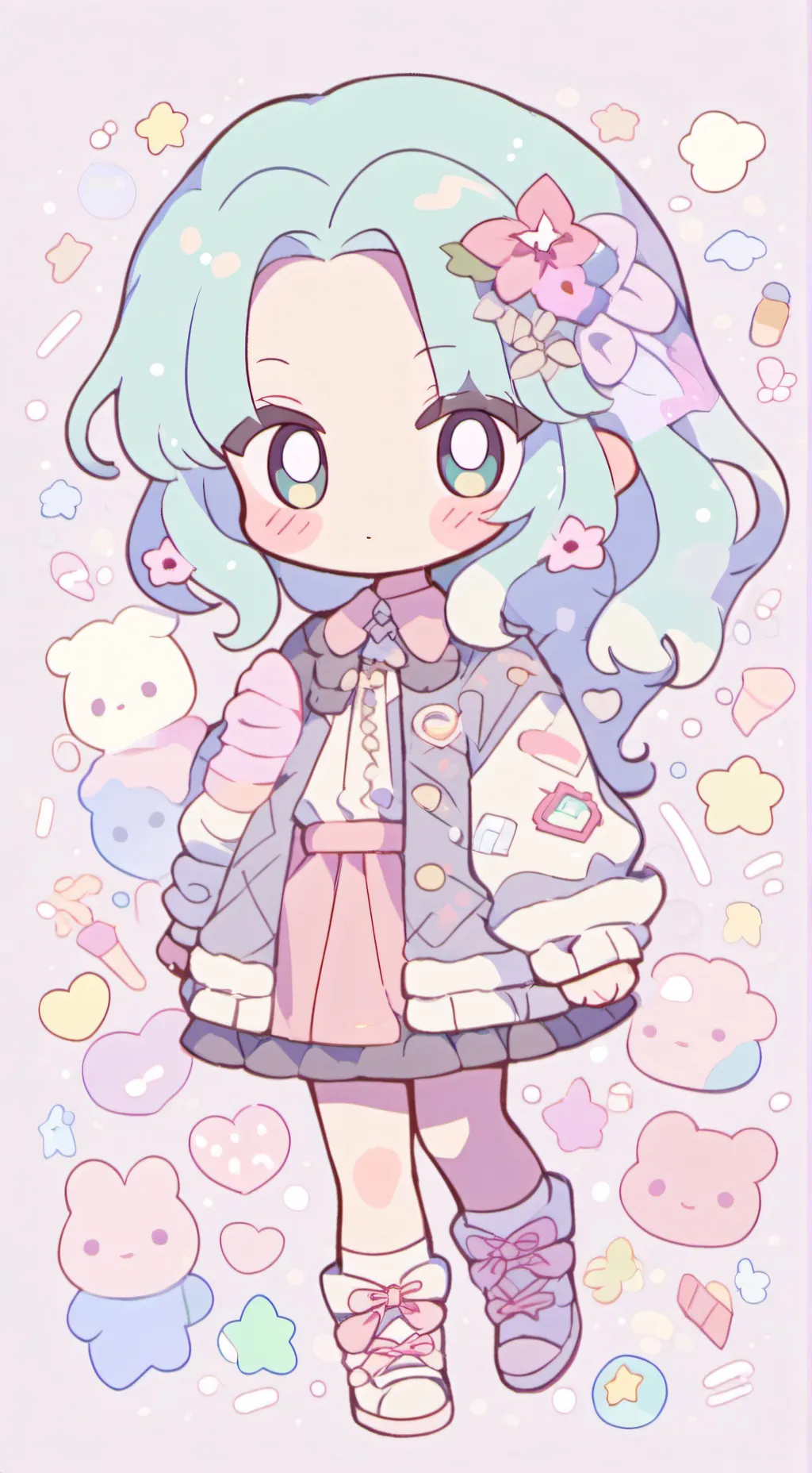 ai character: 😈chimi🥰 background