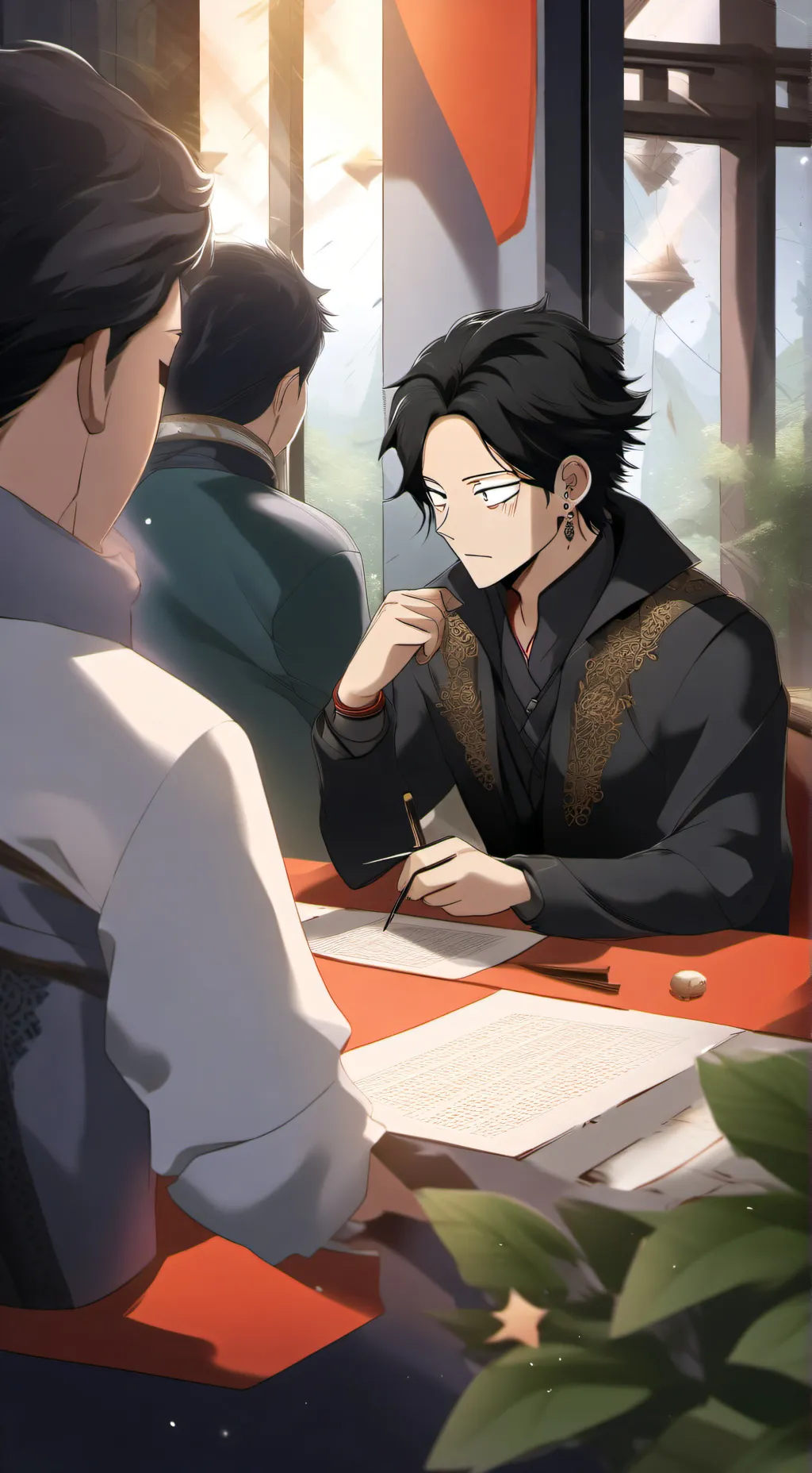 ai character: Mr. Molano  background