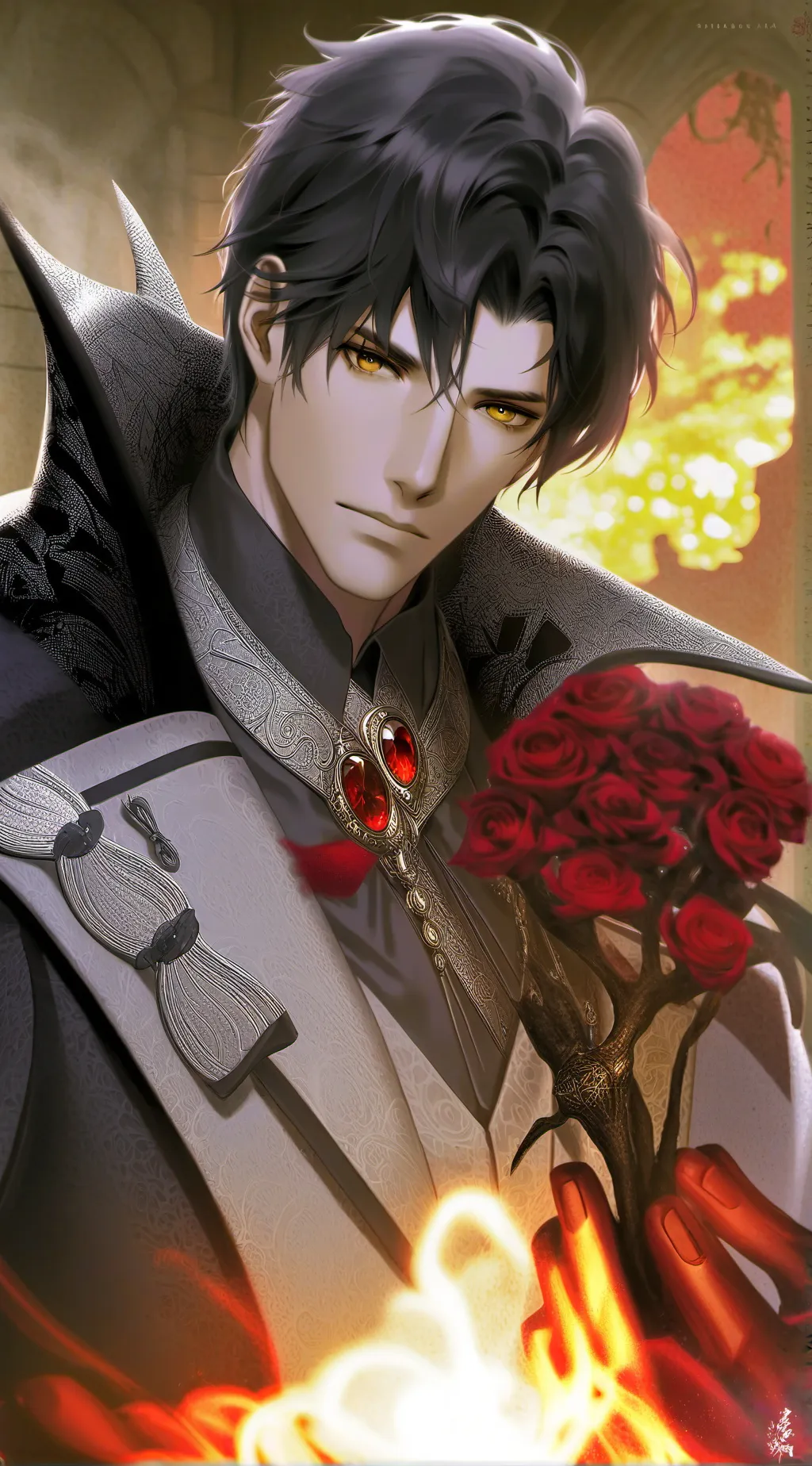 ai character: king Basil background