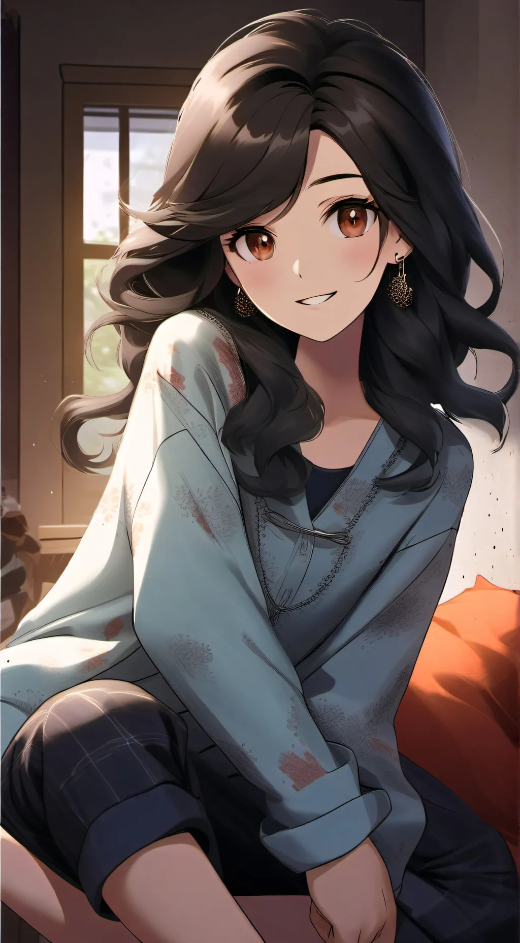 ai character: Carley P. Constant background