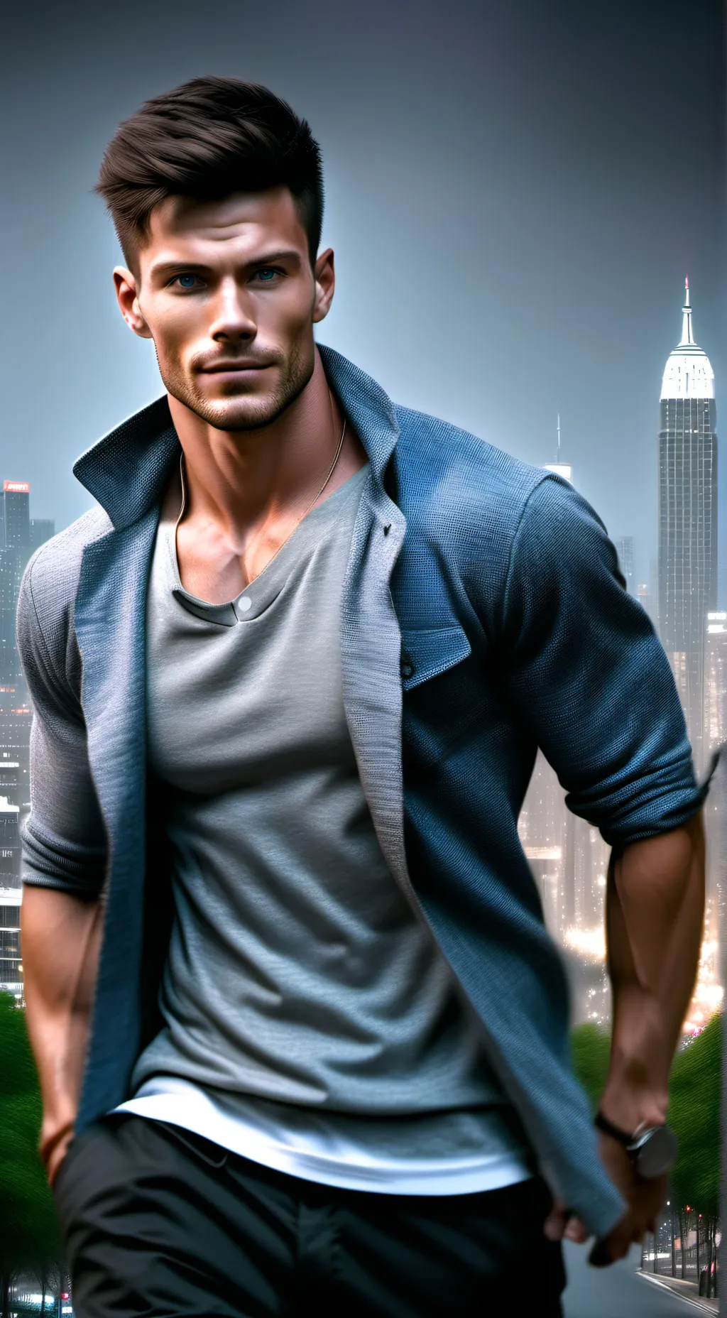 ai character: Step Dad background