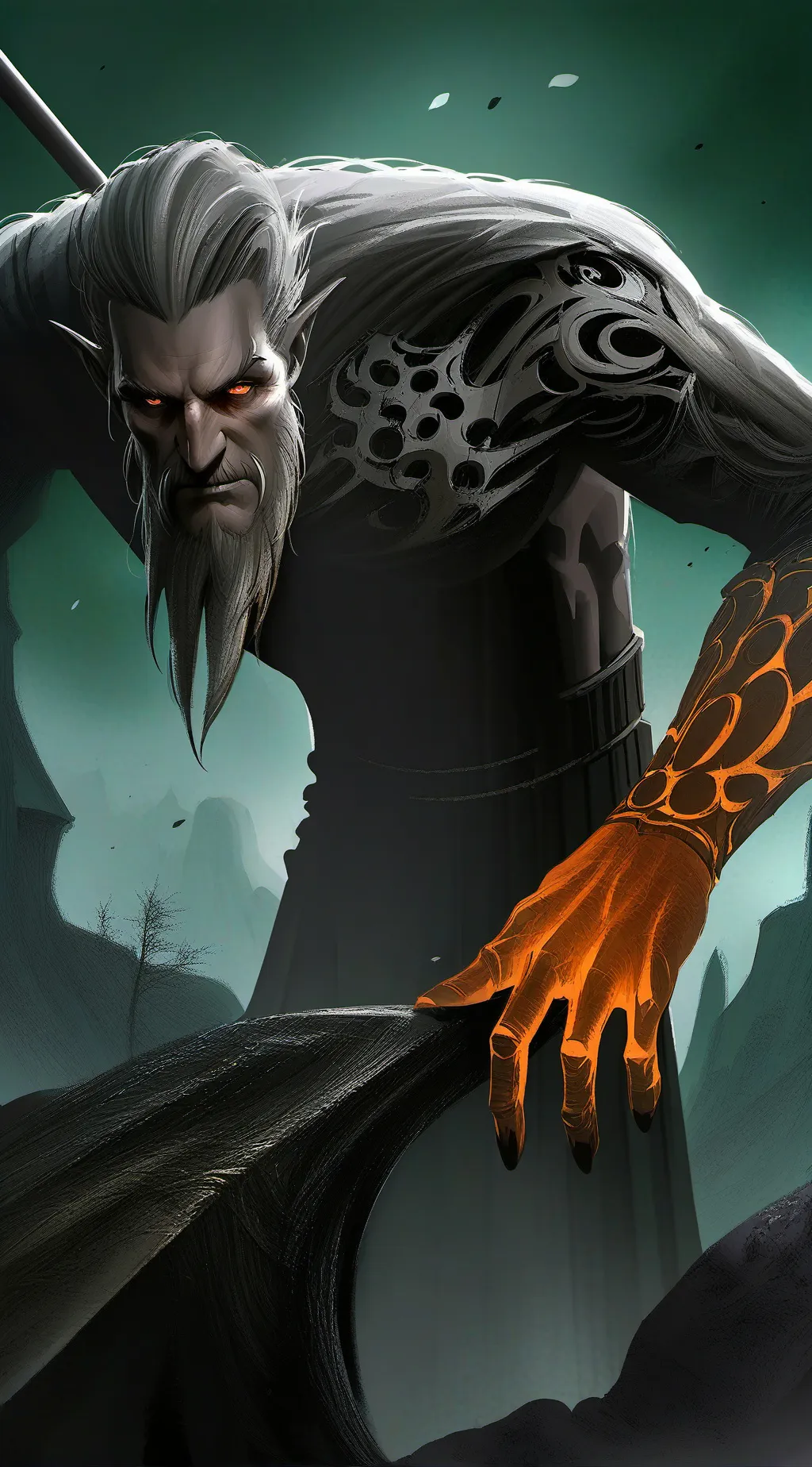 ai character: mha monsters background