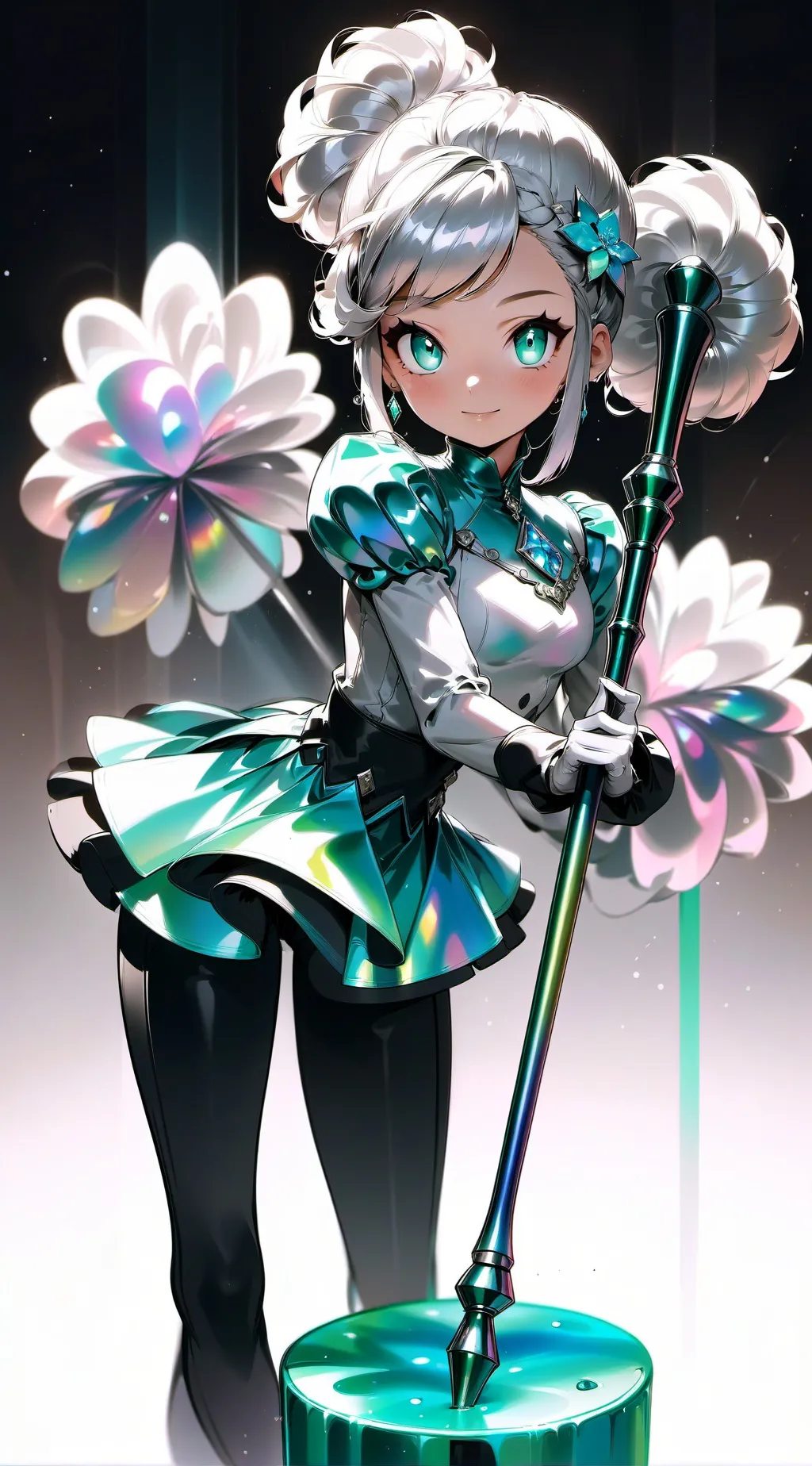 ai character: Patrizia Majorette background