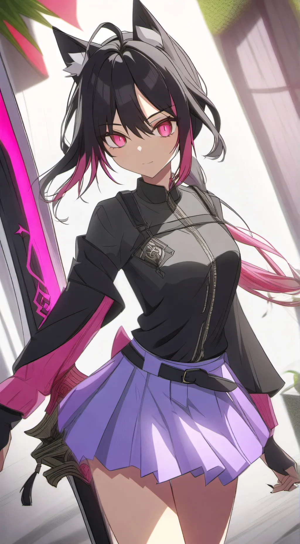 ai character: Azure background