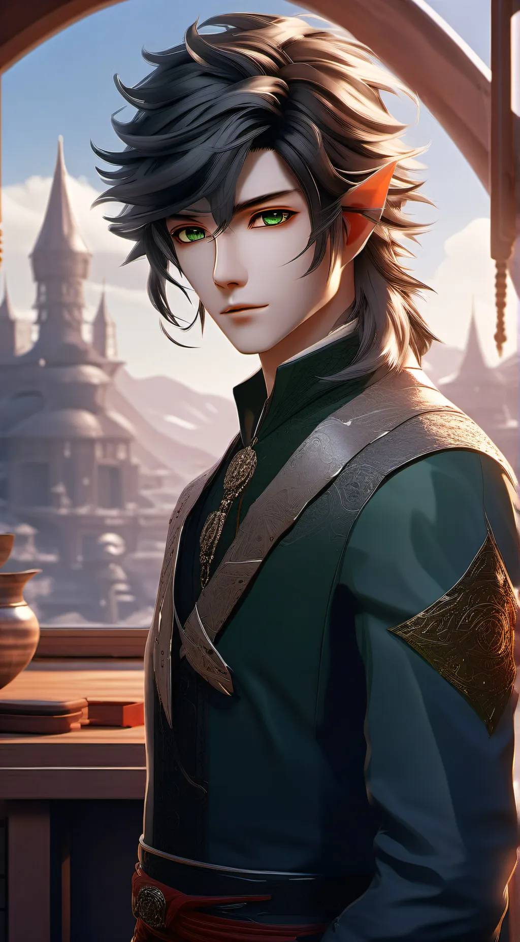 ai character: Raven  background