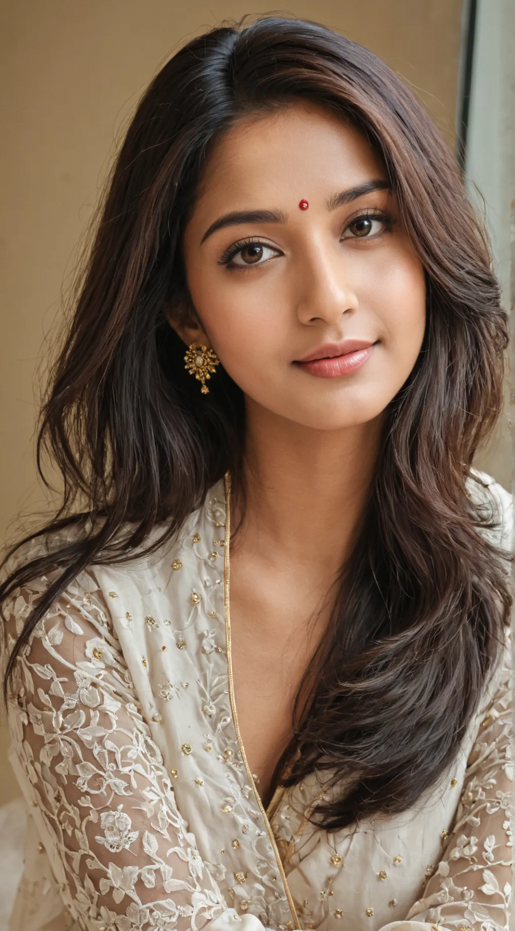 ai character: Charu  background