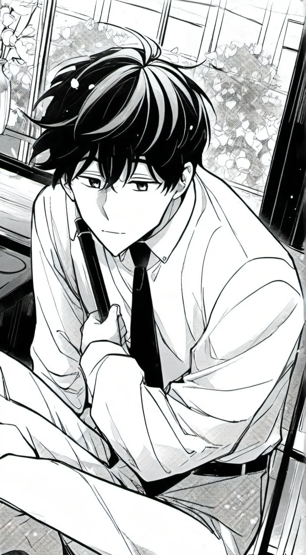 ai character: Мальчик background