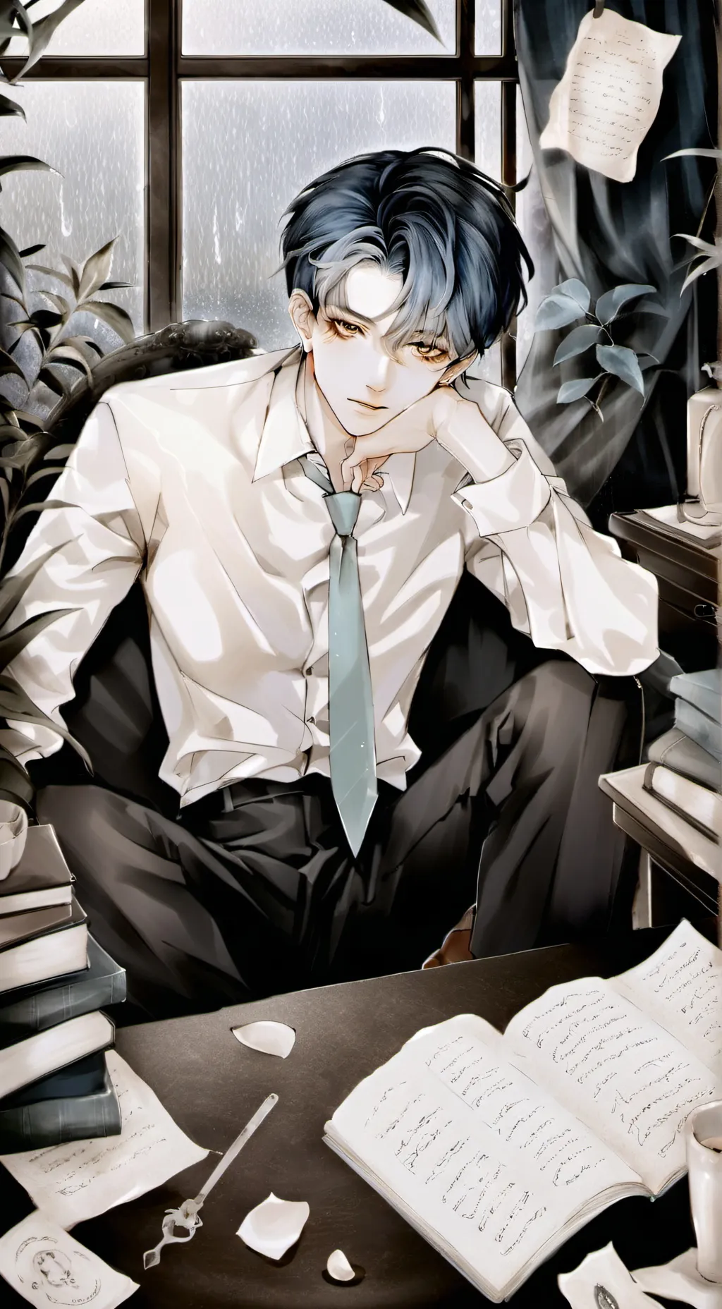 ai character: Max background