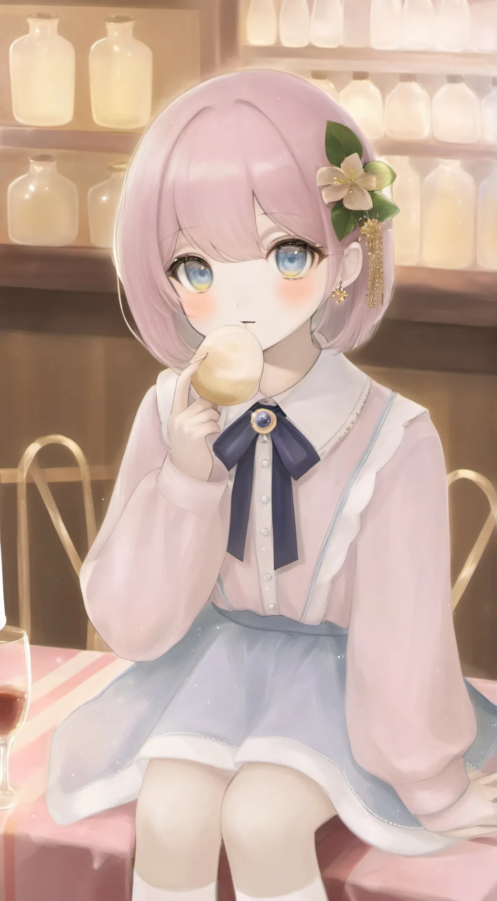 ai character: Lyrics Trend background