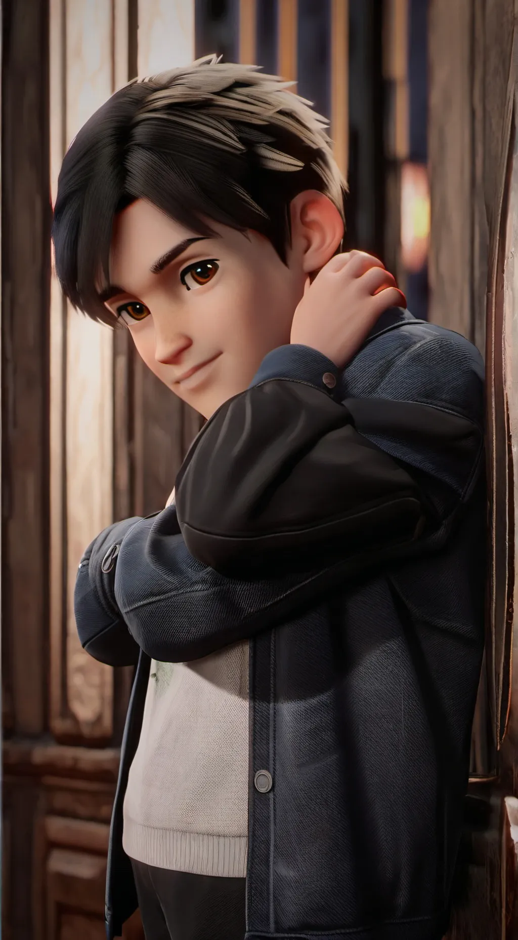 ai character: Slender background