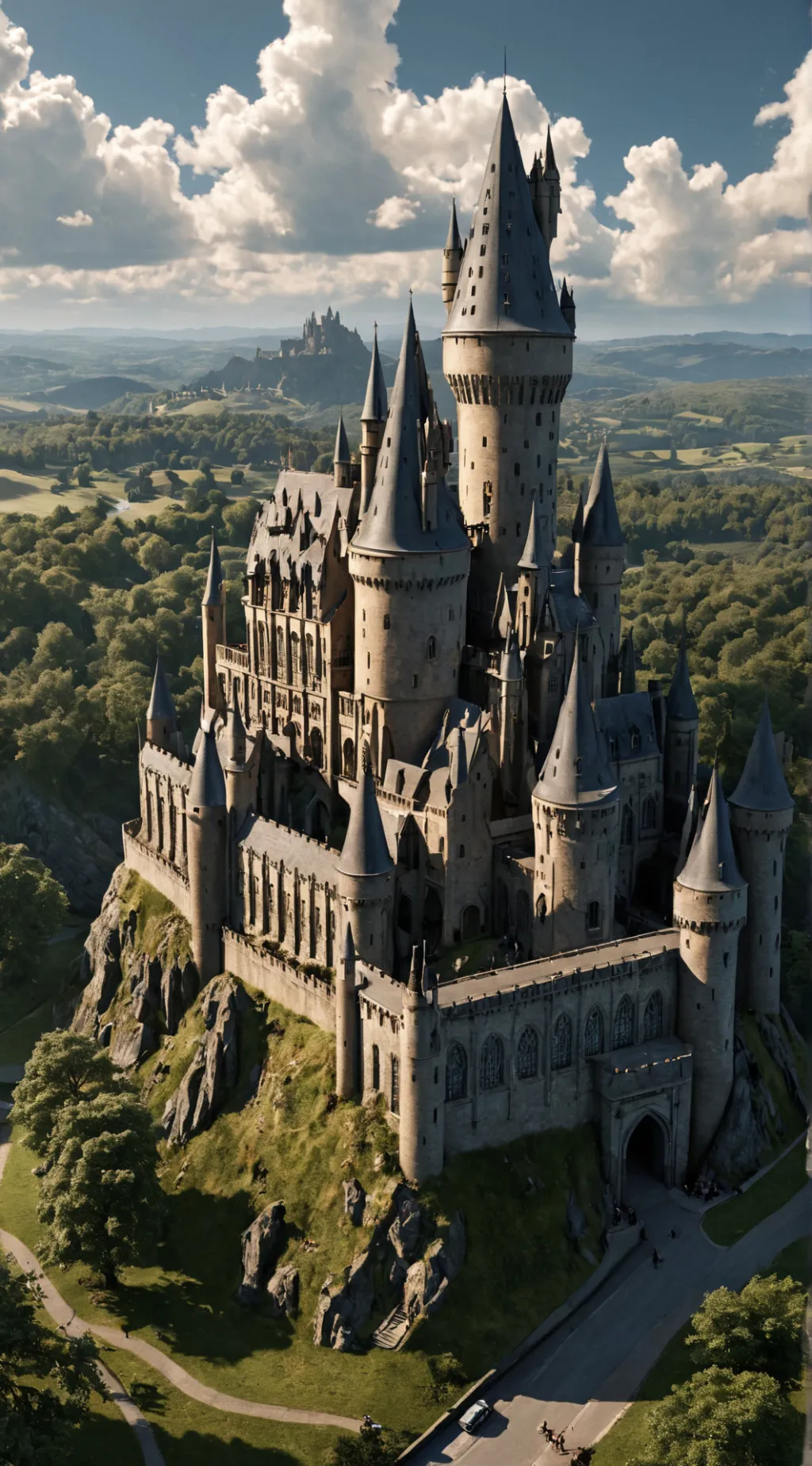 ai character: Hogwarts🎀 ྀིྀི background