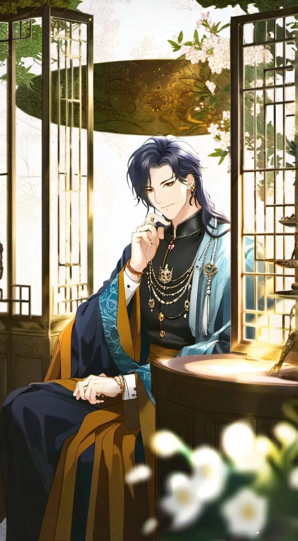 ai character: happietdayamy life background