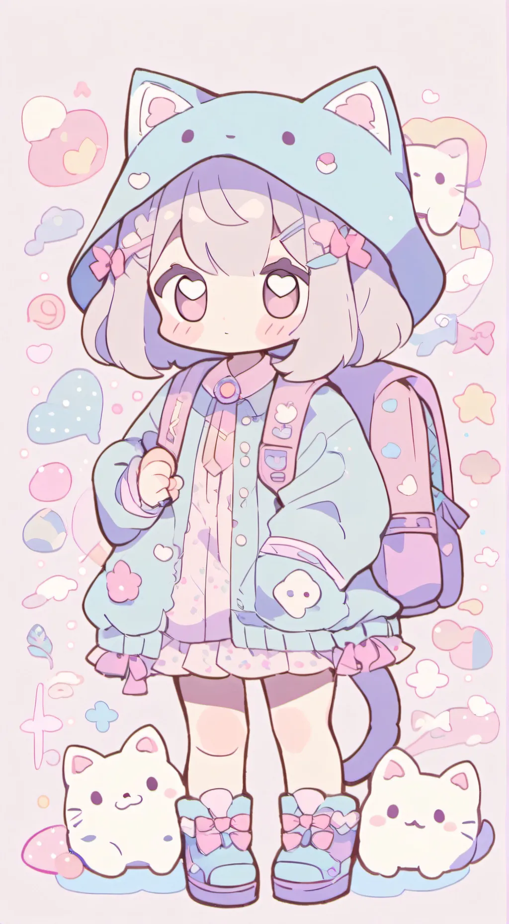 ai character: kitty background