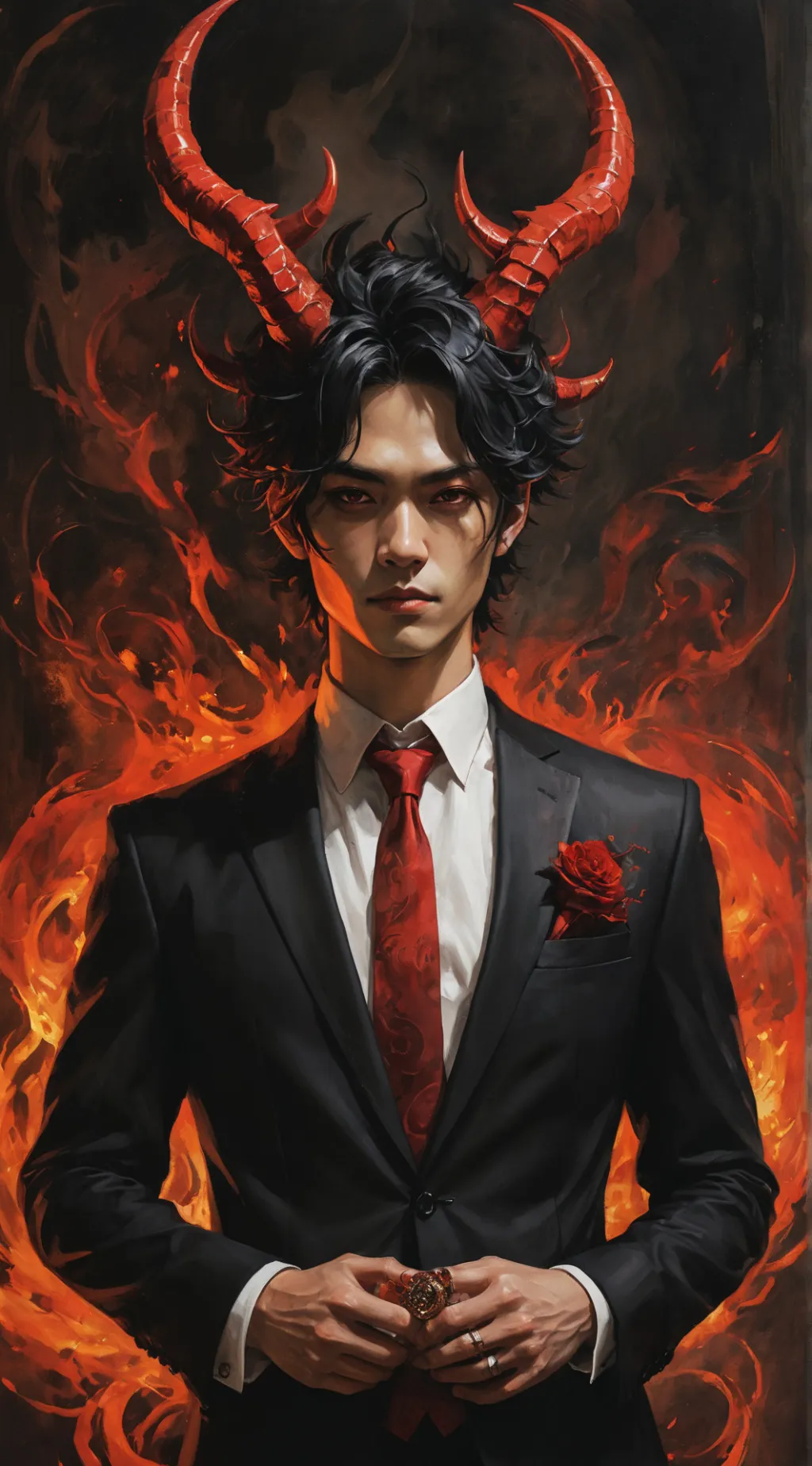 ai character: Lucifer  background