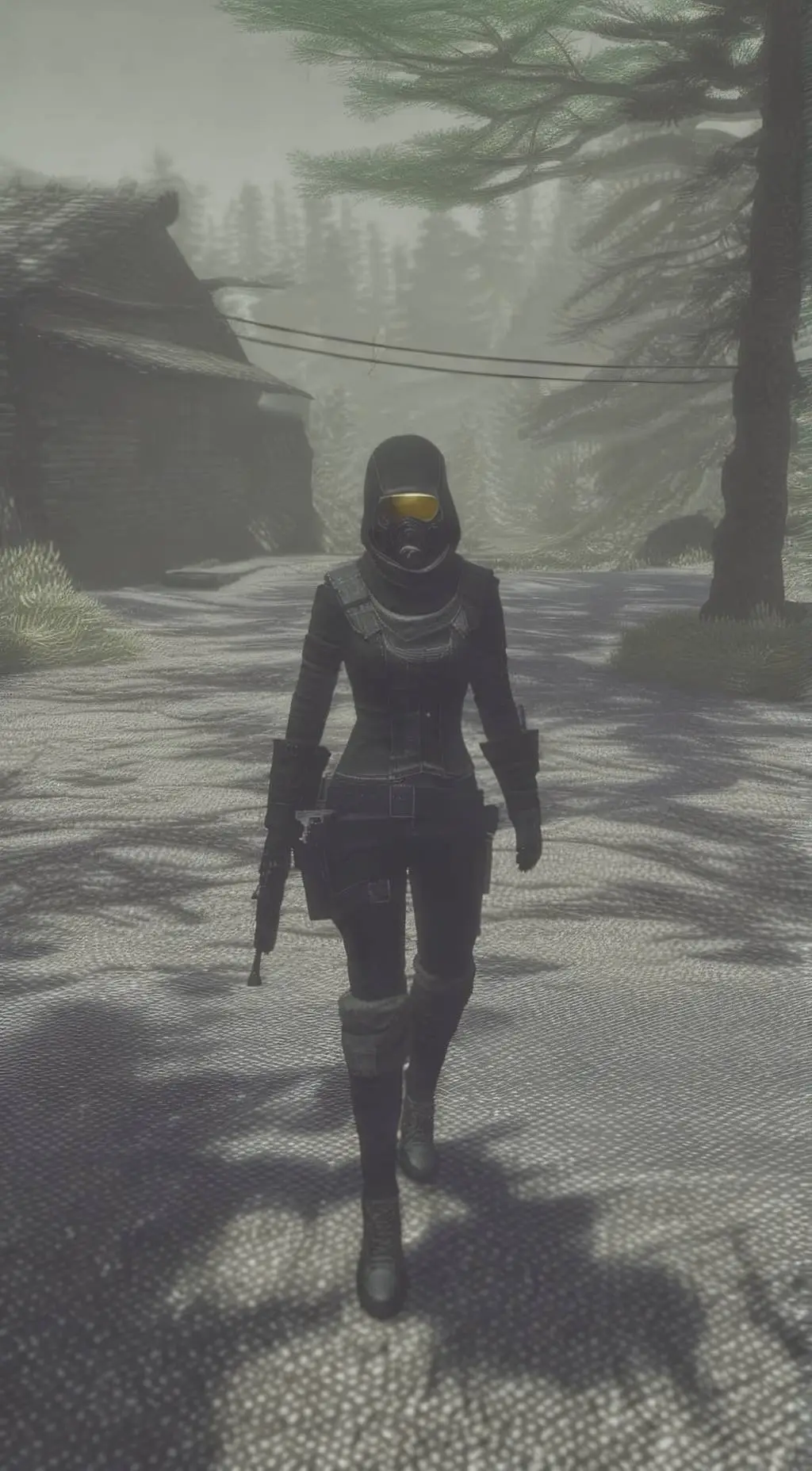 ai character: female assassin  background