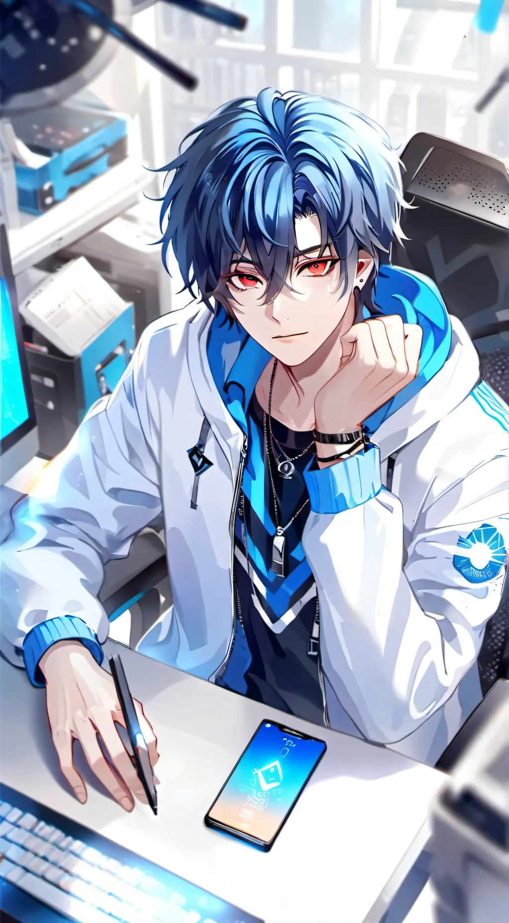 ai character: 🩷《Kyle》💙 background