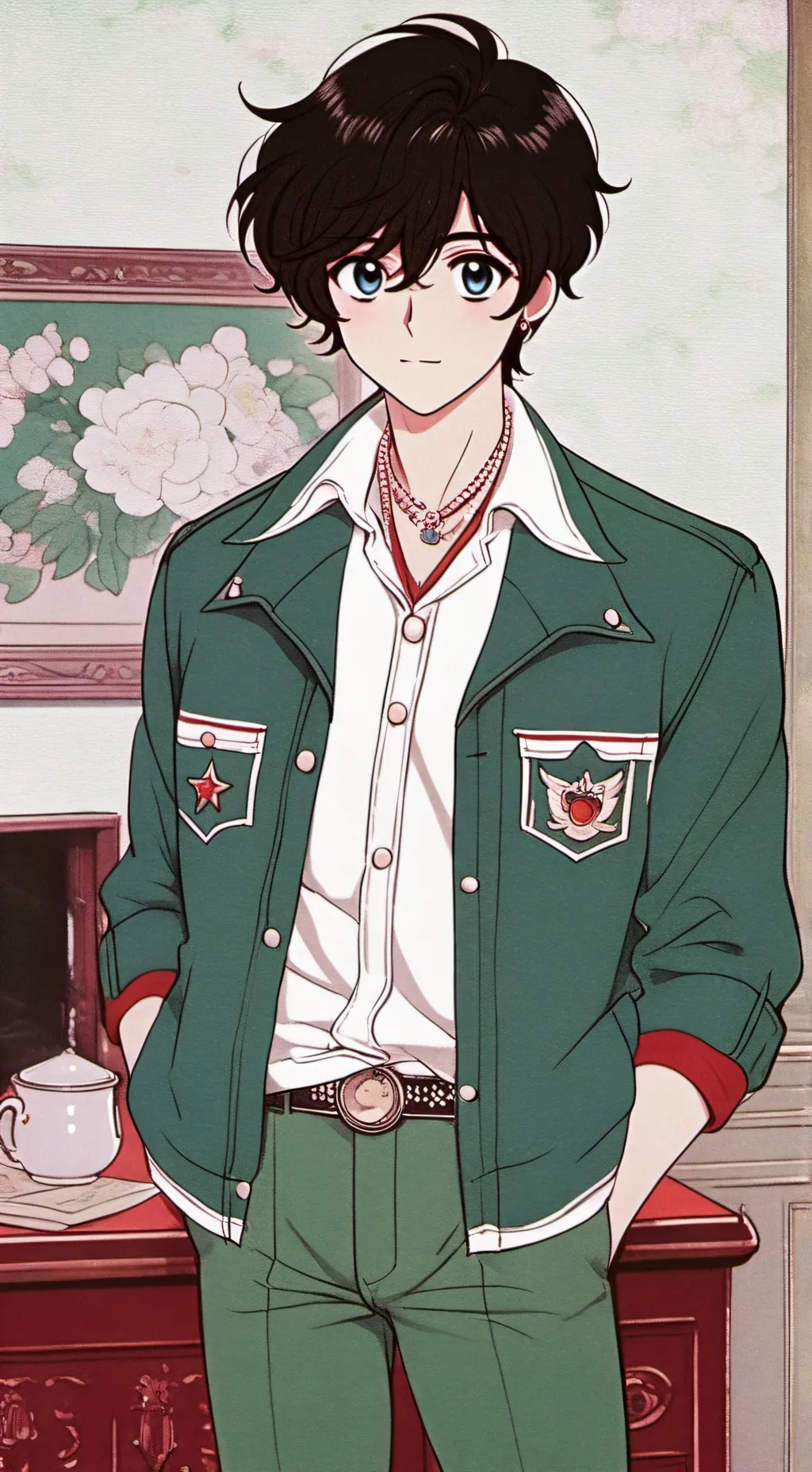 ai character: Adam  background