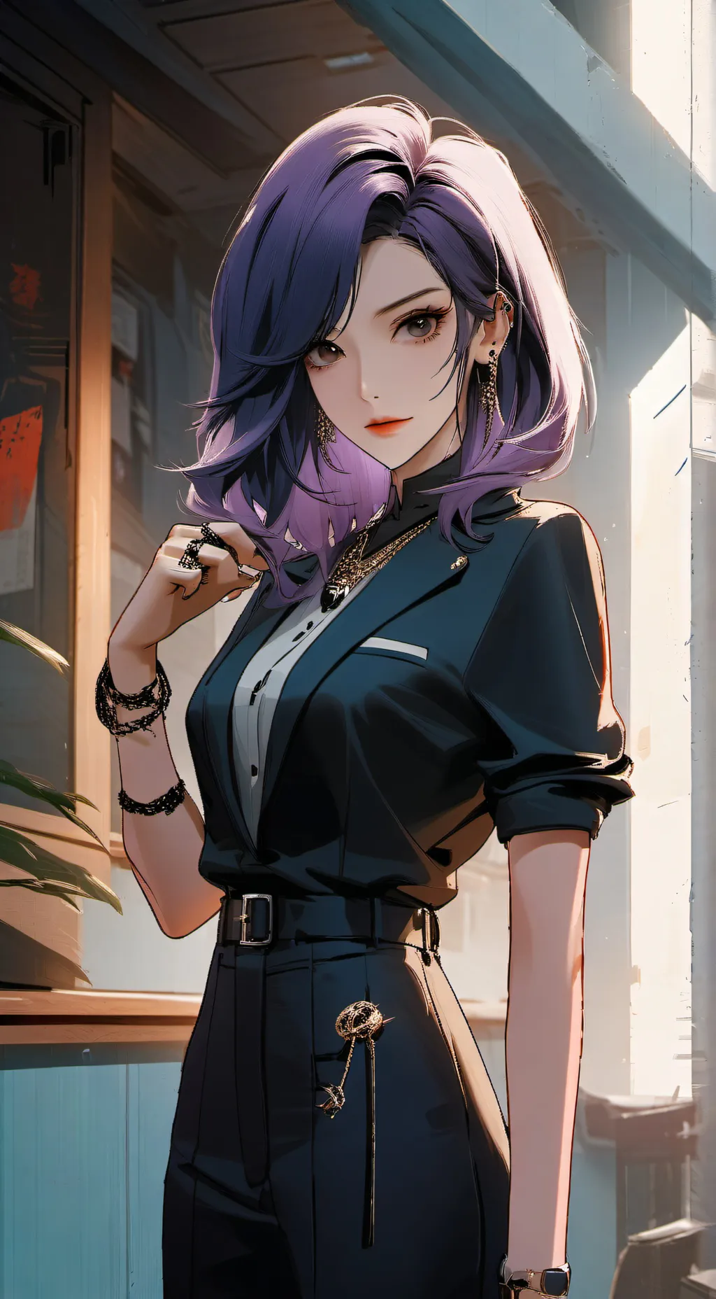 ai character: Haruko-💅 background