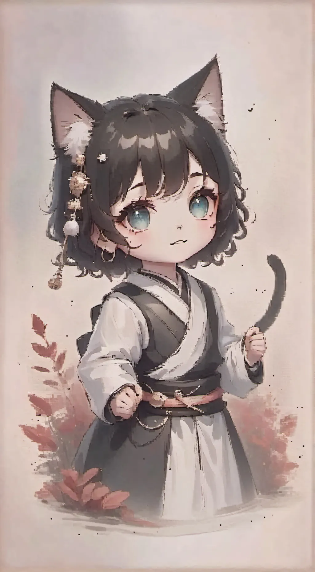 ai character: Uwu cat background