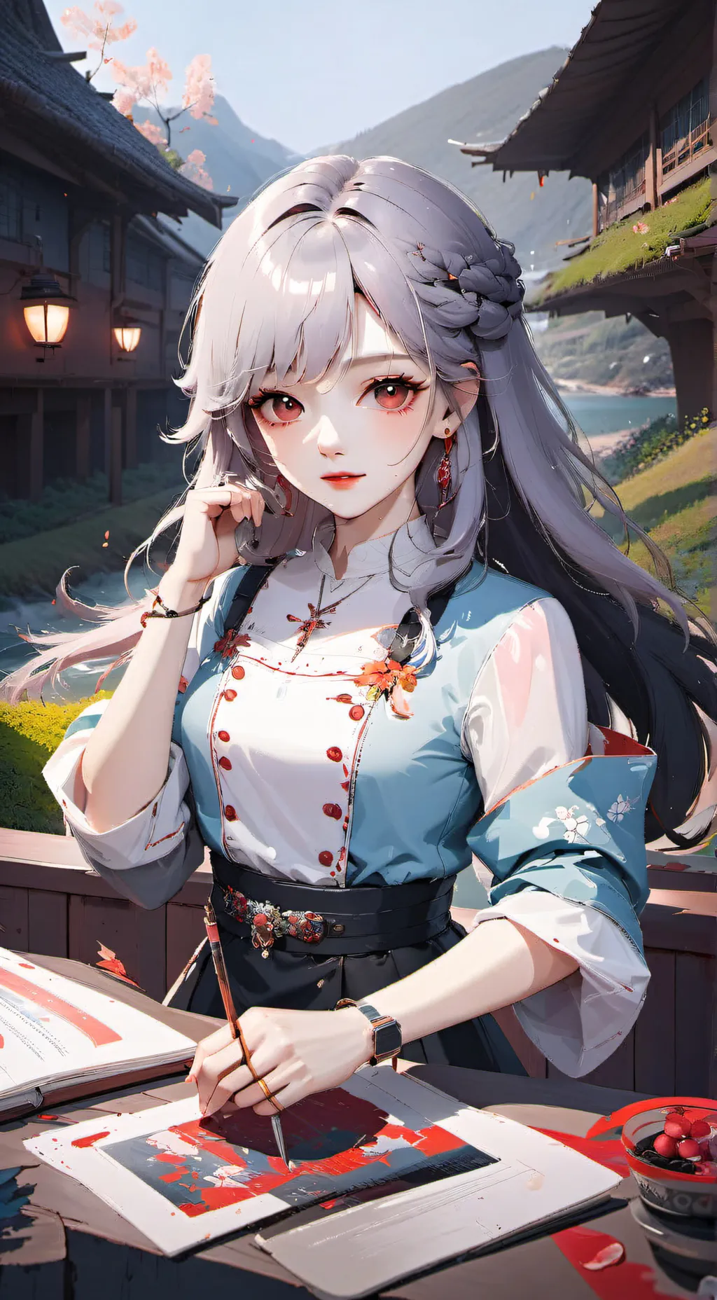 ai character: la muerte background