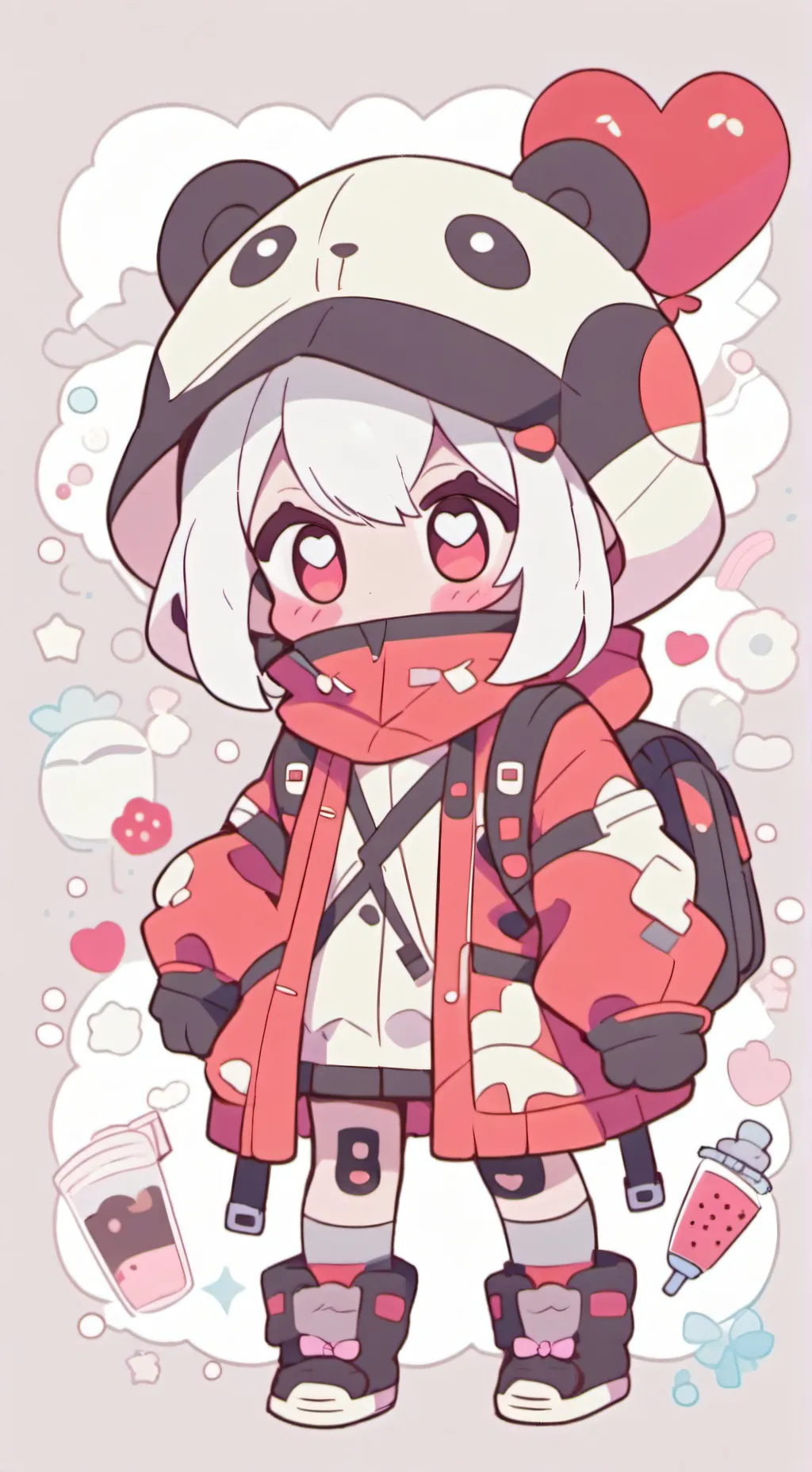 ai character: pebble! background