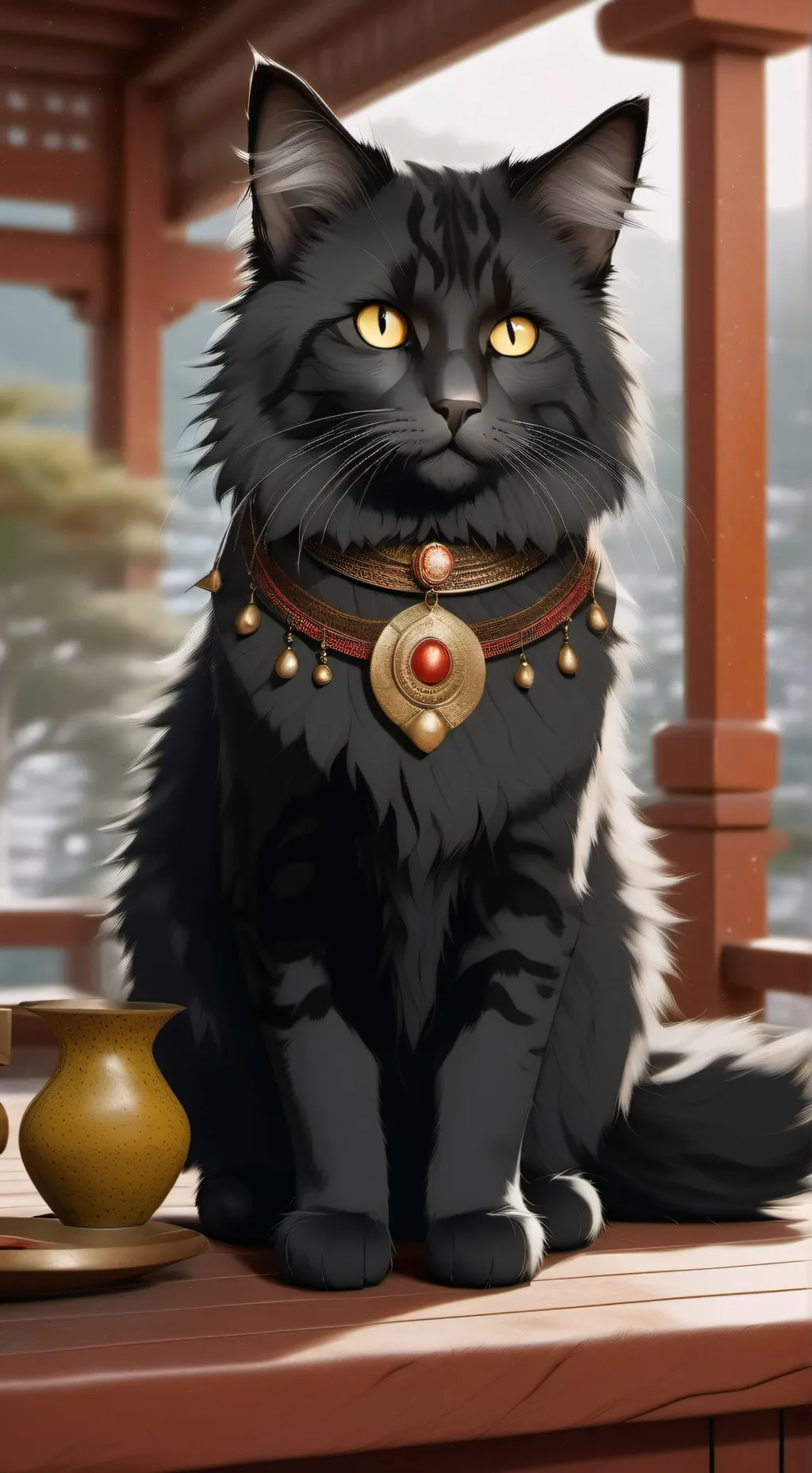 ai character: samantha the cat background