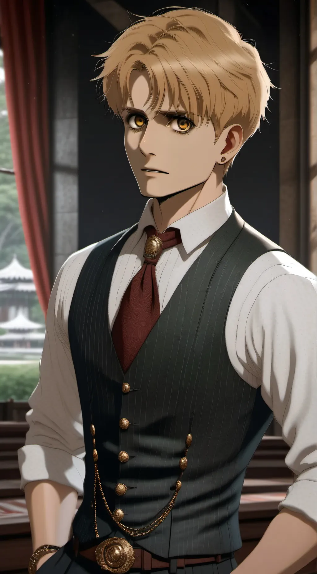 ai character: Armin arlert background