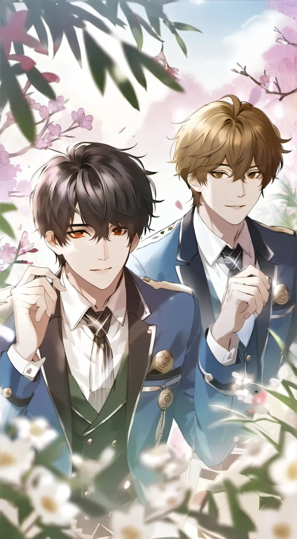 ai character: Oikawa and Kuroo background