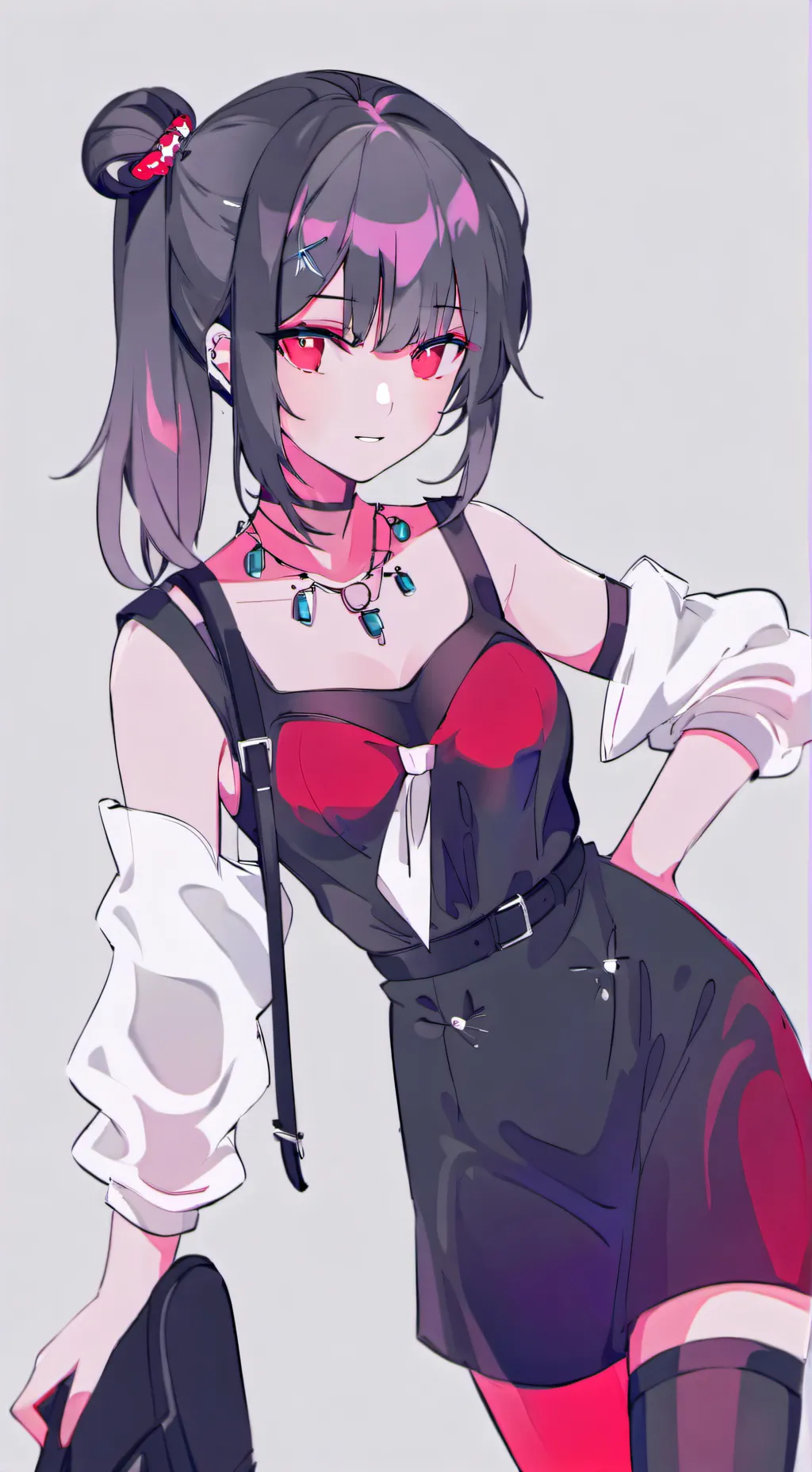 ai character: cute girl background