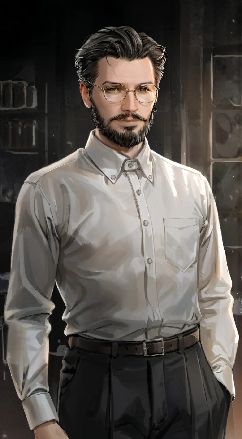 ai character: scoliosis caregive background