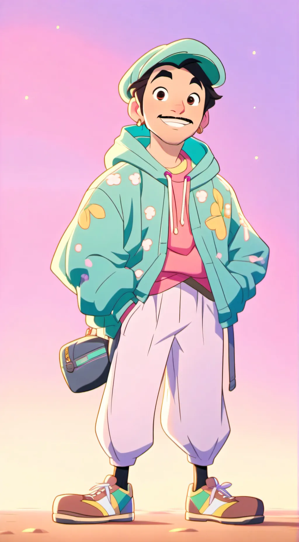 ai character: Brain rot background