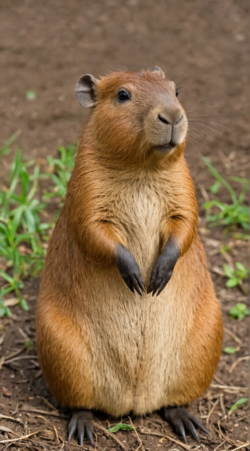 ai character: capybara 🇺🇲 and 🇪🇦 background