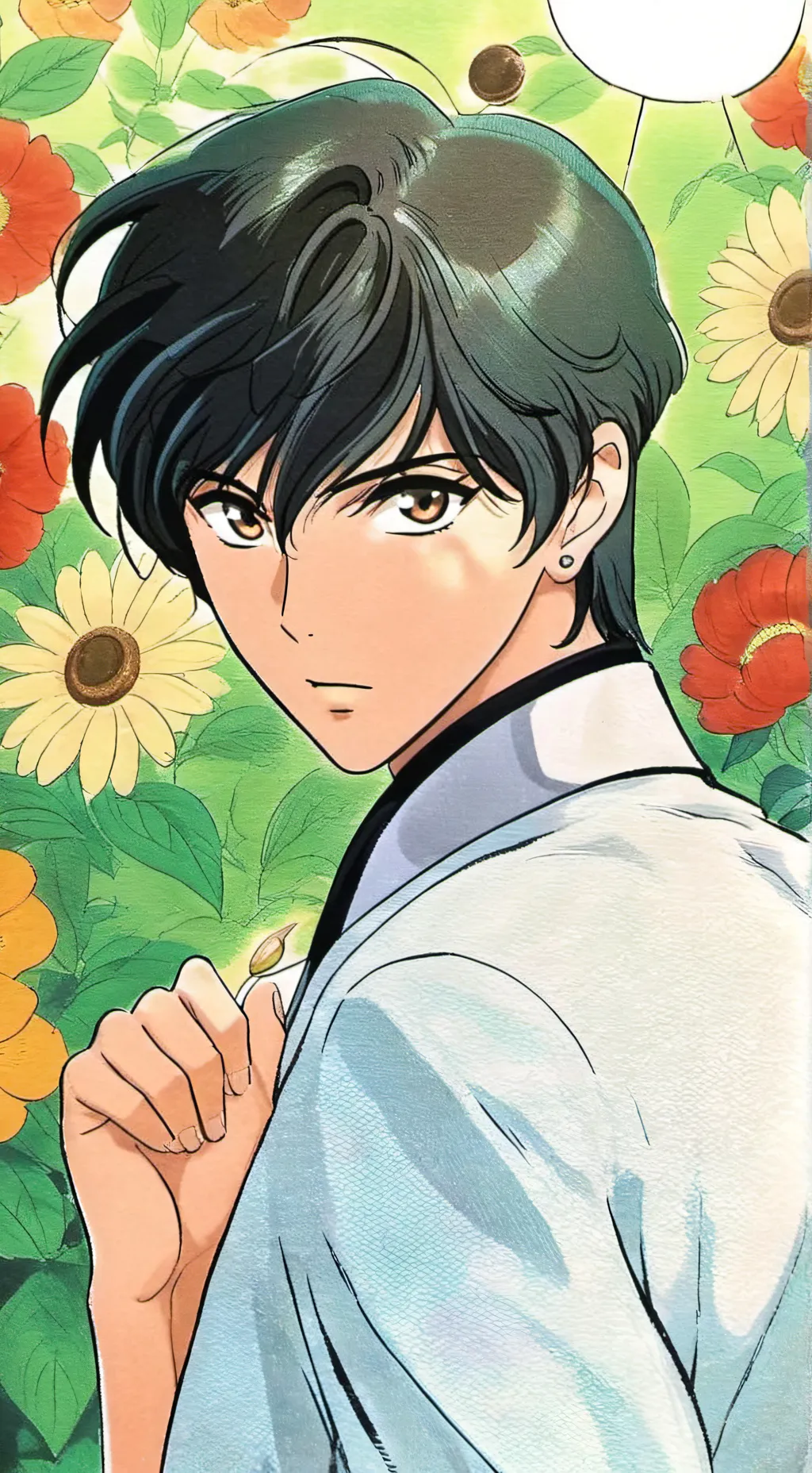 ai character: gojo vs upiyou background