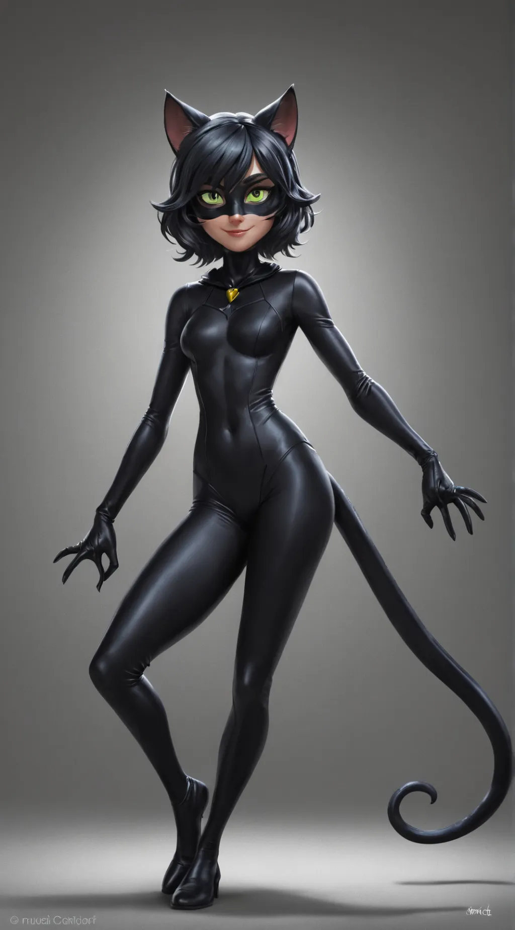 ai character: Mrs cat"sabrina" background