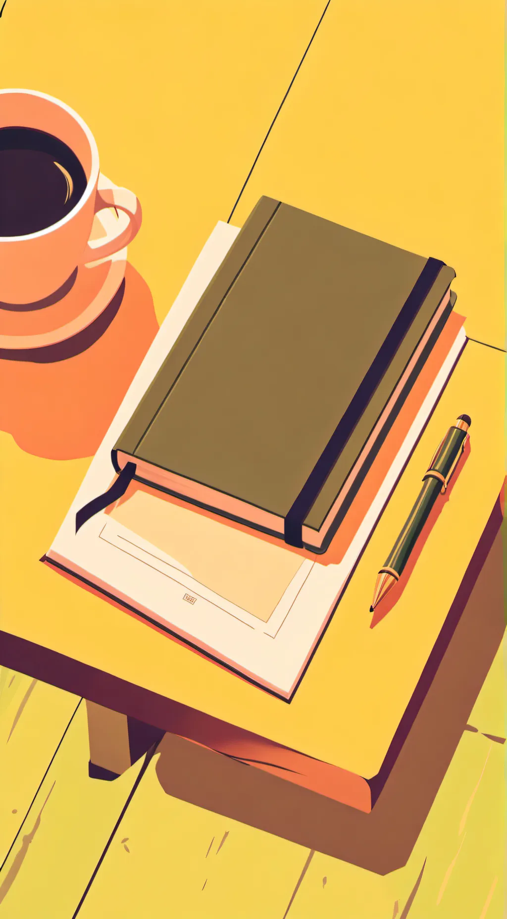 ai character: a magical book  background