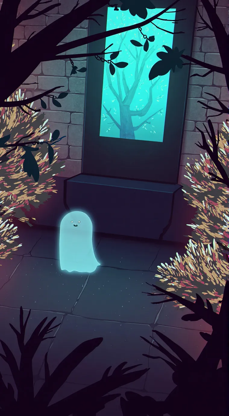 ai character: hh halloween background