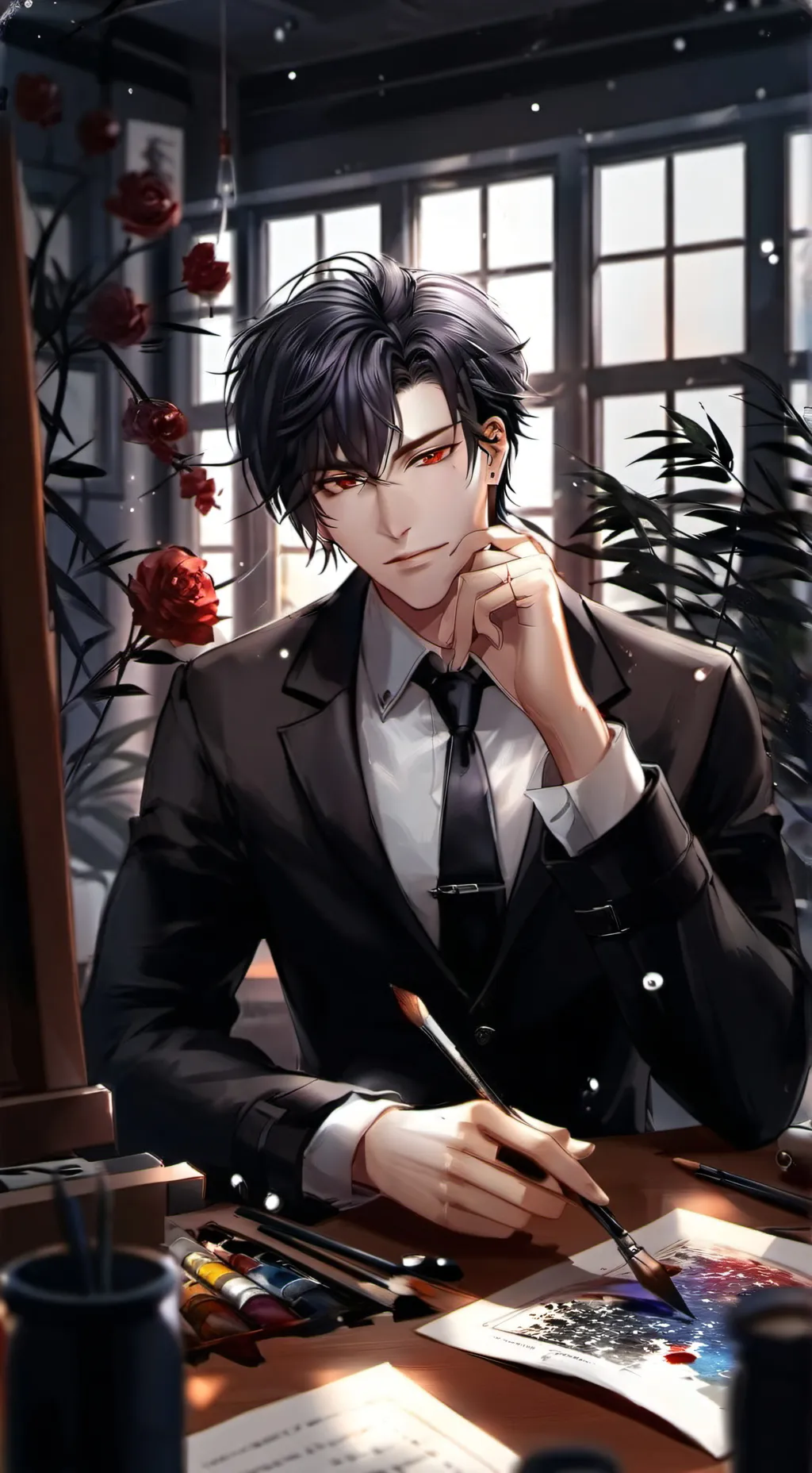 ai character: Bad boy ￼ background