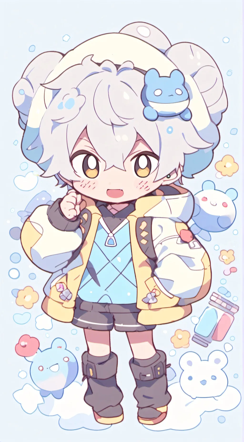 ai character: ♥bakugo♥ background